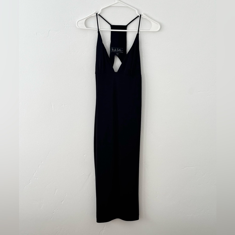 Nicole Miller Collection Black Open Back Dress